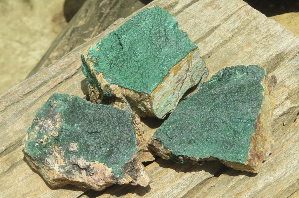 Natural Botryoidal Malachite Specimens x 6 From Tenke Fungurume, Congo - Toprock Gemstones and Minerals 