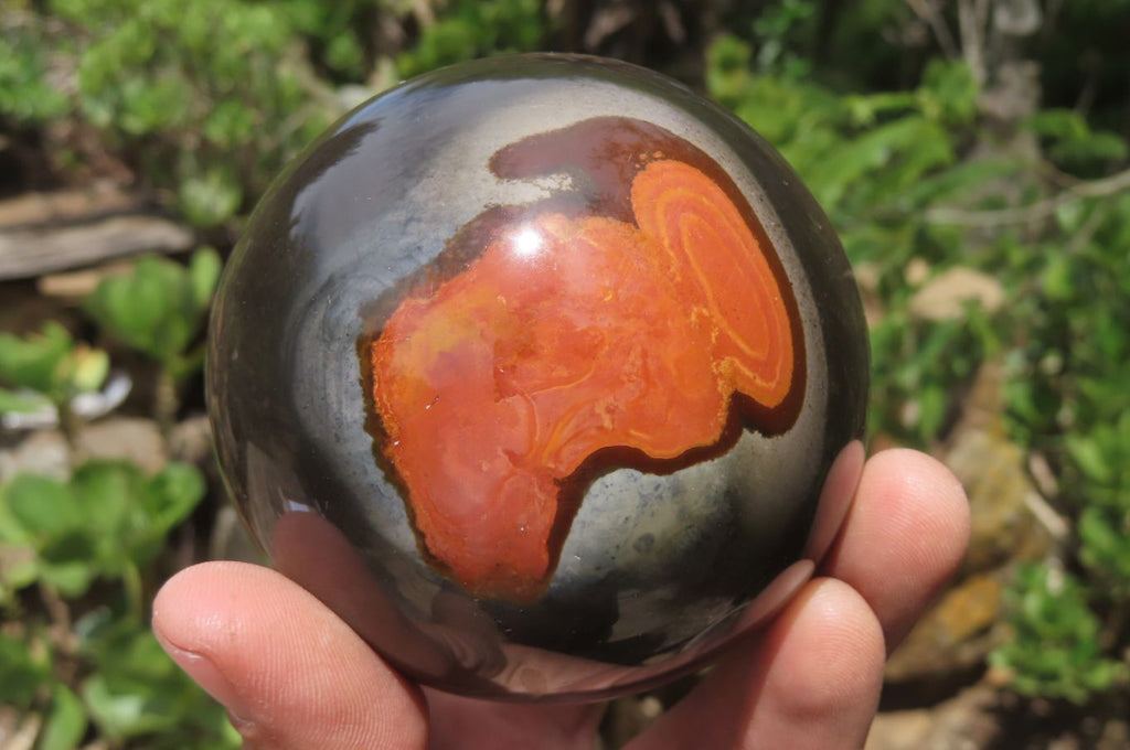 Polished Polychrome Jasper Spheres x 3 From Madagascar - Toprock Gemstones and Minerals 