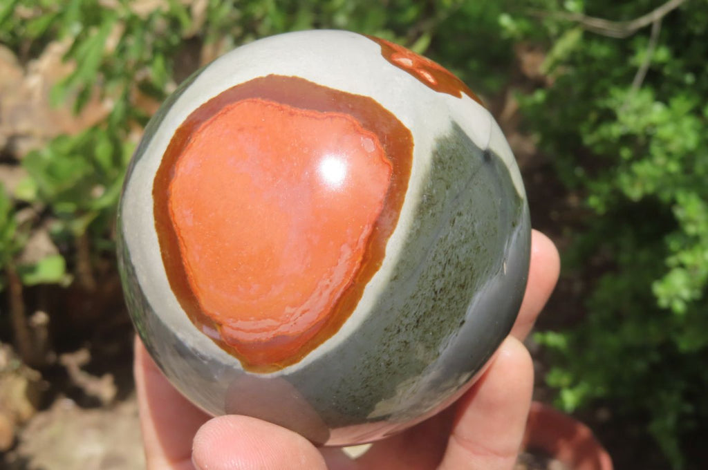 Polished Polychrome Jasper Spheres x 3 From Madagascar - Toprock Gemstones and Minerals 
