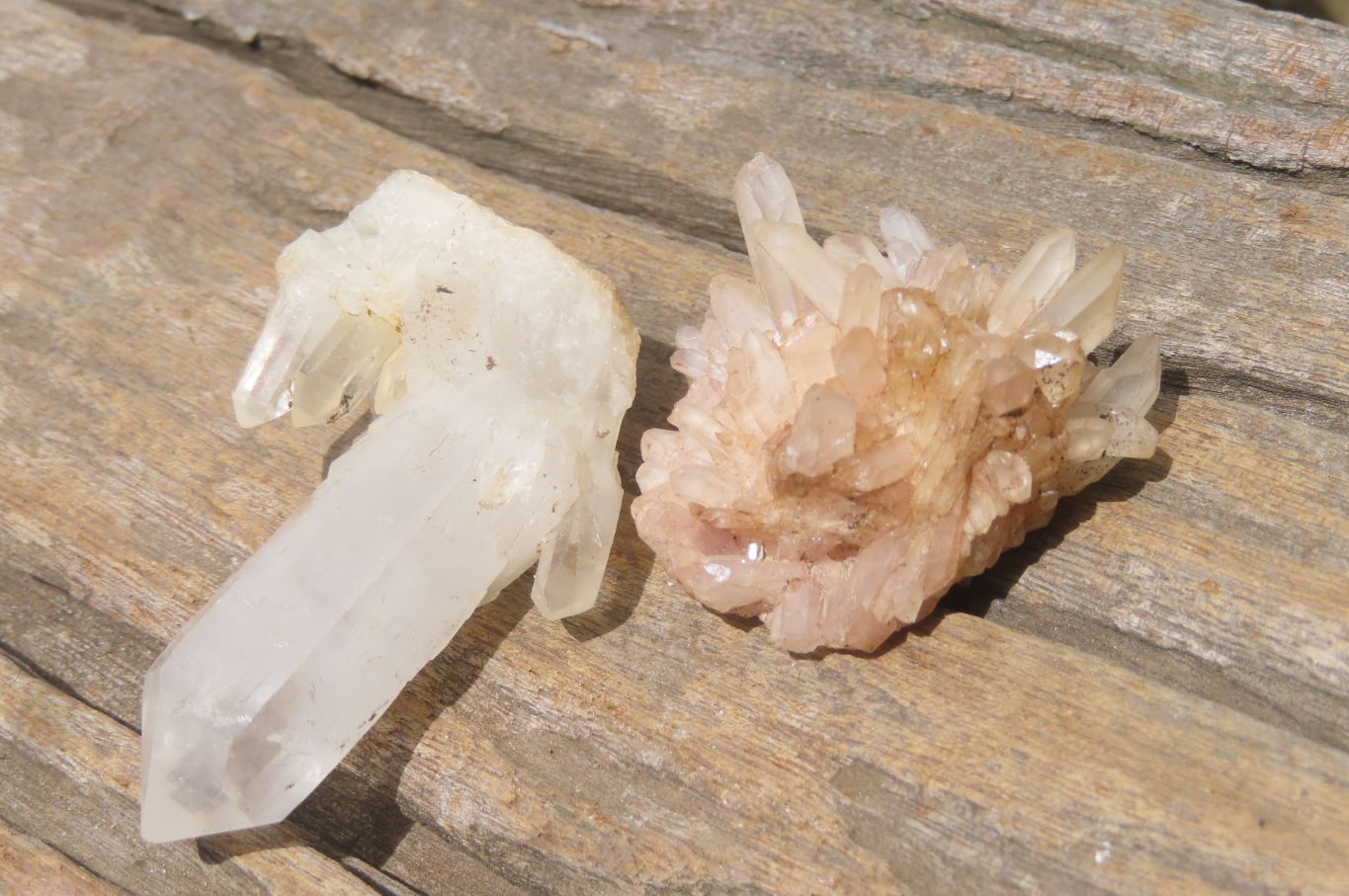 Natural Clear Quartz Clusters x 35 From Madagascar - Toprock Gemstones and Minerals 