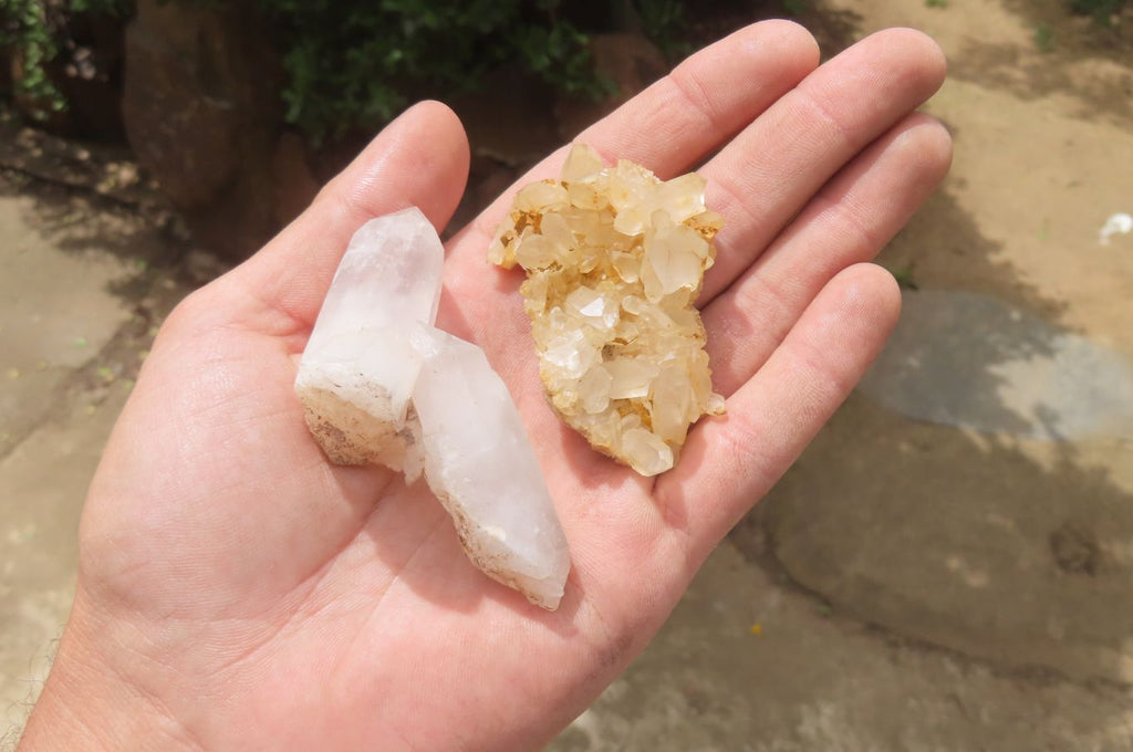 Natural Clear Quartz Clusters x 35 From Madagascar - Toprock Gemstones and Minerals 