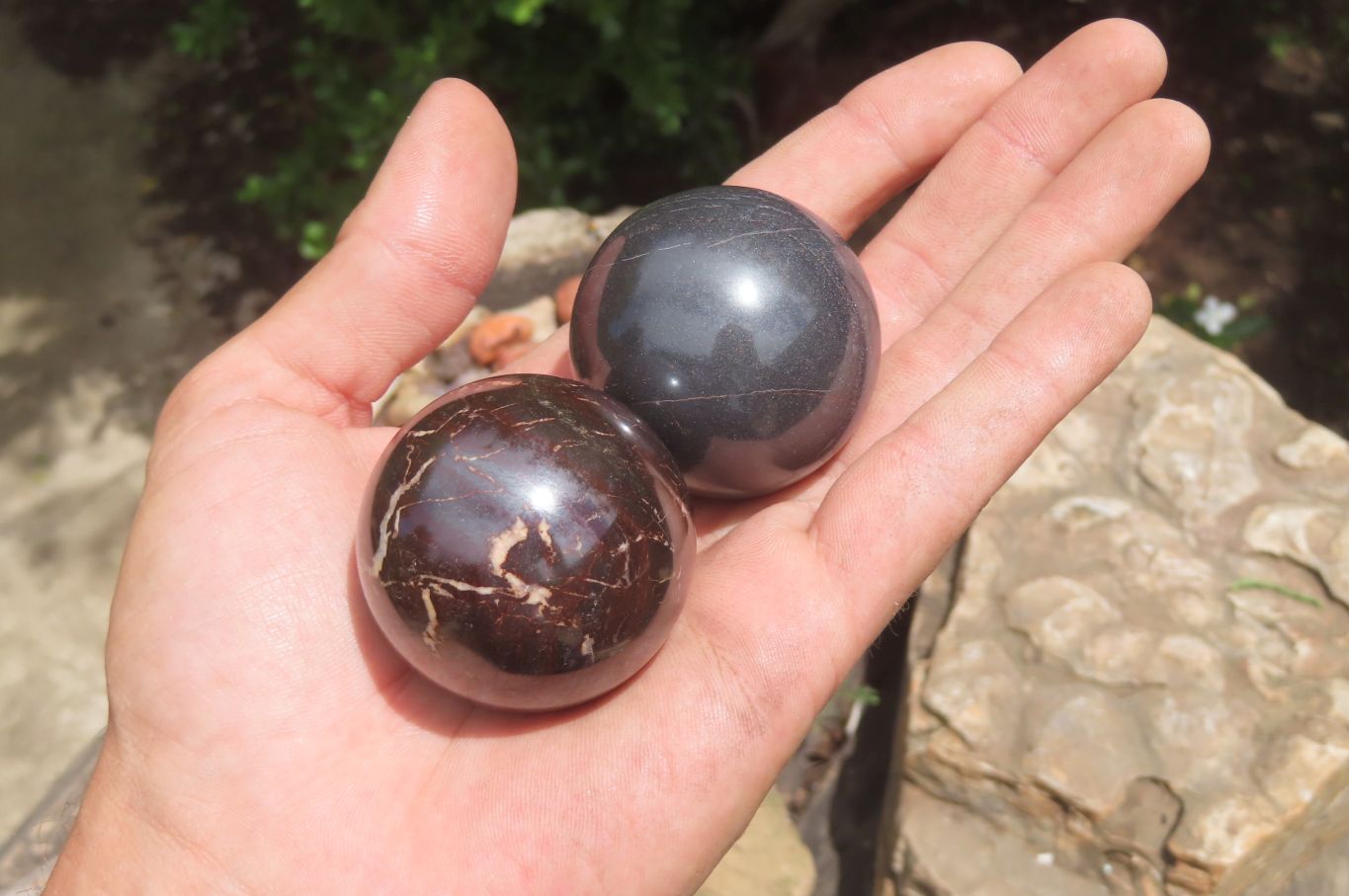 Polished Red Jasper Spheres x 12 From Northern Cape, South Africa - Toprock Gemstones and Minerals 