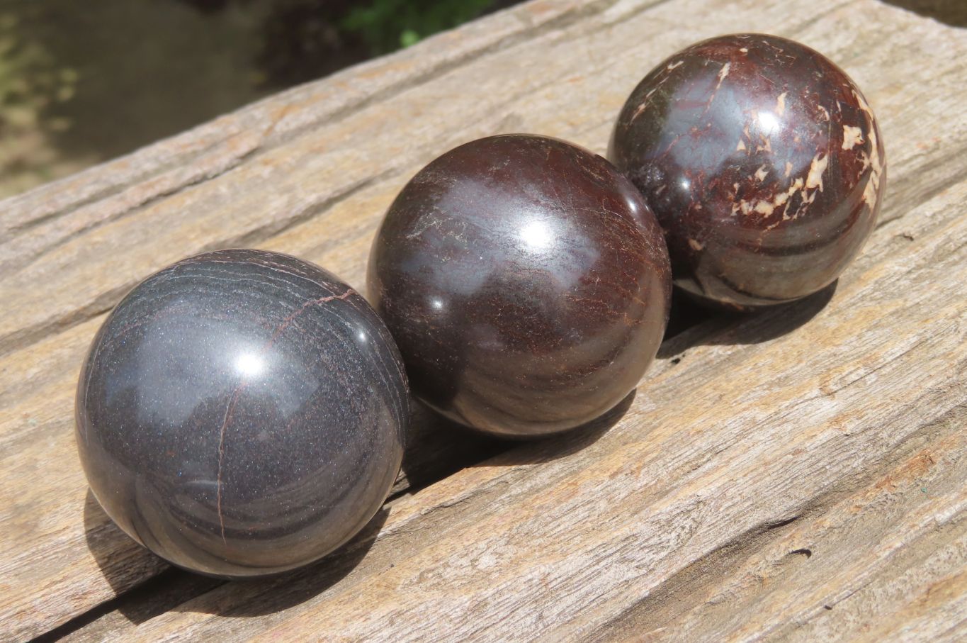 Polished Red Jasper Spheres x 12 From Northern Cape, South Africa - Toprock Gemstones and Minerals 
