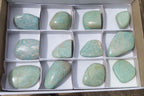 Polished Amazonite Standing Free Forms x 12 From Zimbabwe - Toprock Gemstones and Minerals 