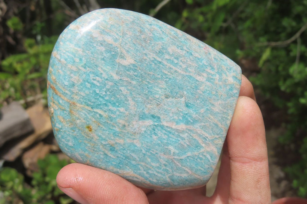 Polished Amazonite Standing Free Forms x 12 From Zimbabwe - Toprock Gemstones and Minerals 