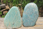 Polished Amazonite Standing Free Forms x 12 From Zimbabwe - Toprock Gemstones and Minerals 