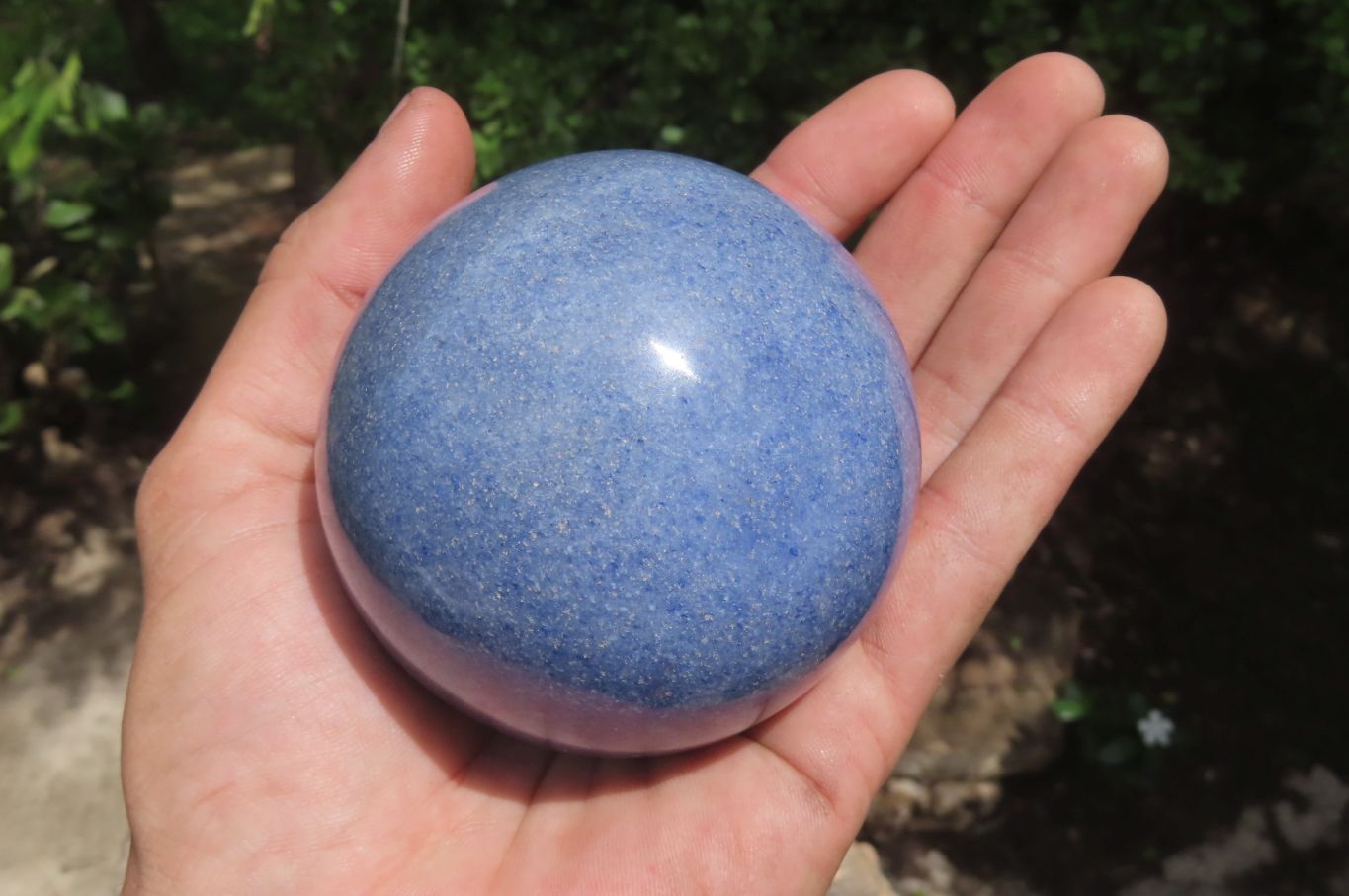 Polished Lazulite Spheres x 2 From Madagascar - Toprock Gemstones and Minerals 