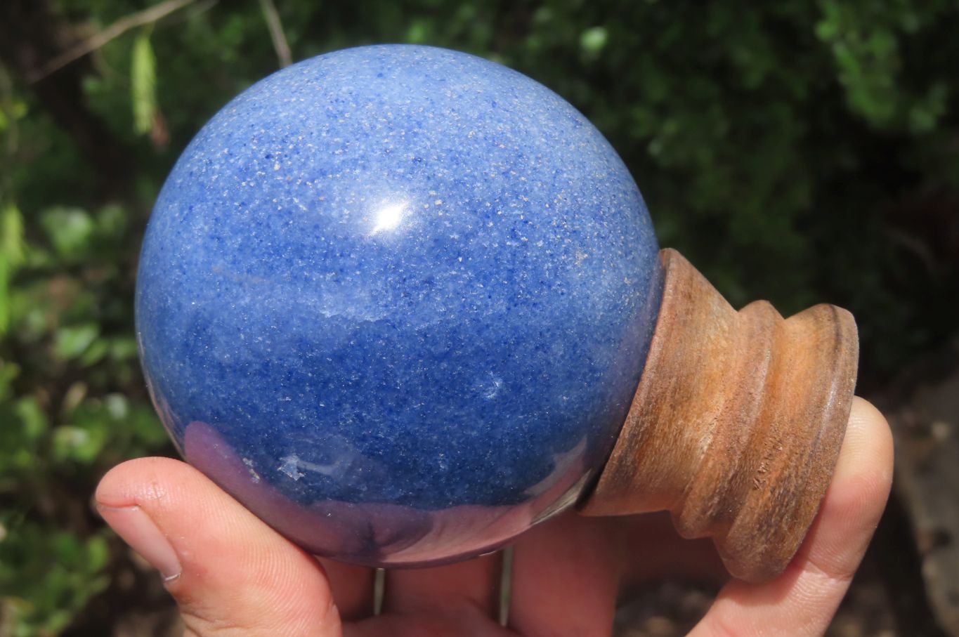 Polished Lazulite Spheres x 2 From Madagascar - Toprock Gemstones and Minerals 