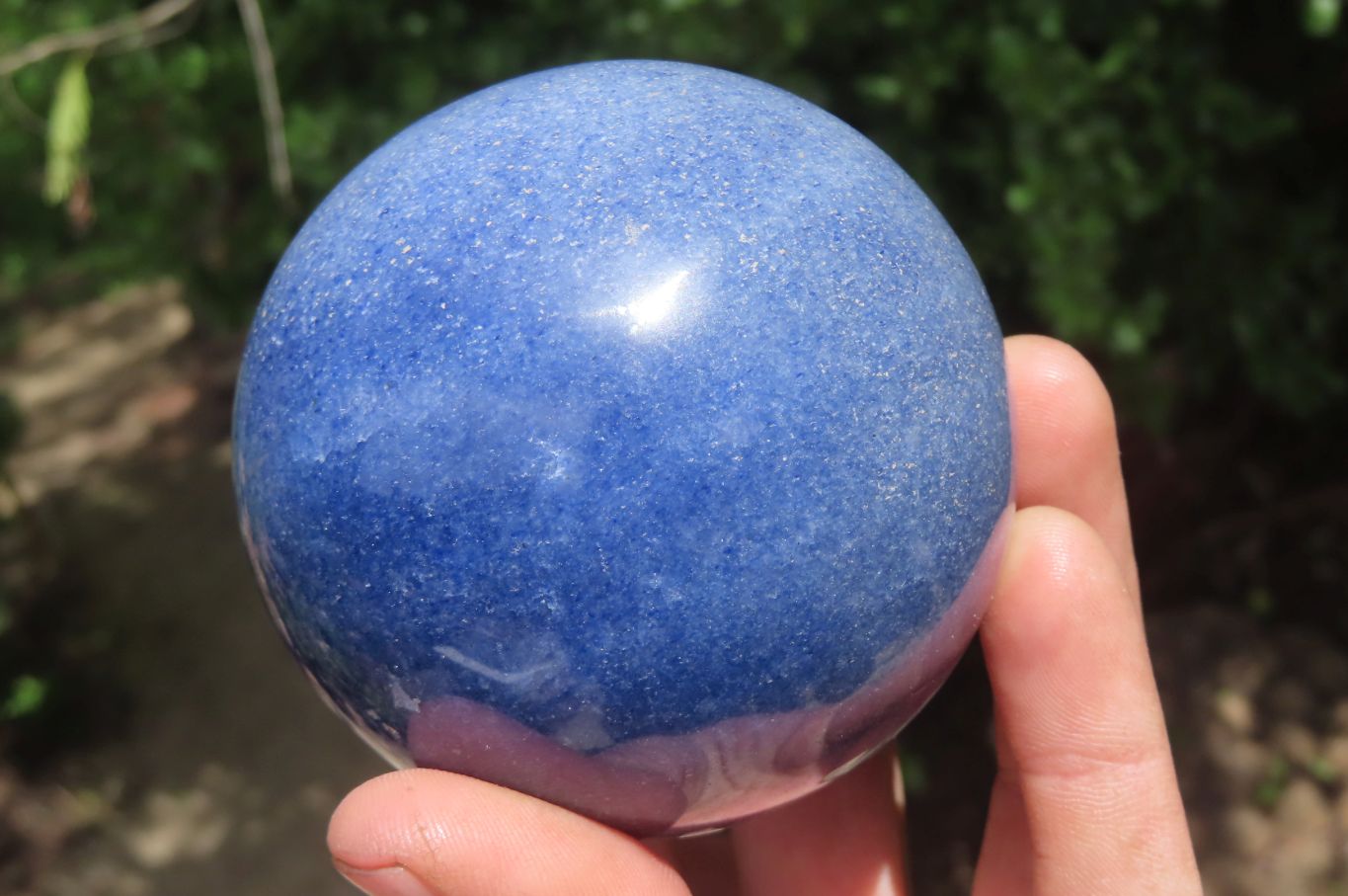 Polished Lazulite Spheres x 2 From Madagascar - Toprock Gemstones and Minerals 