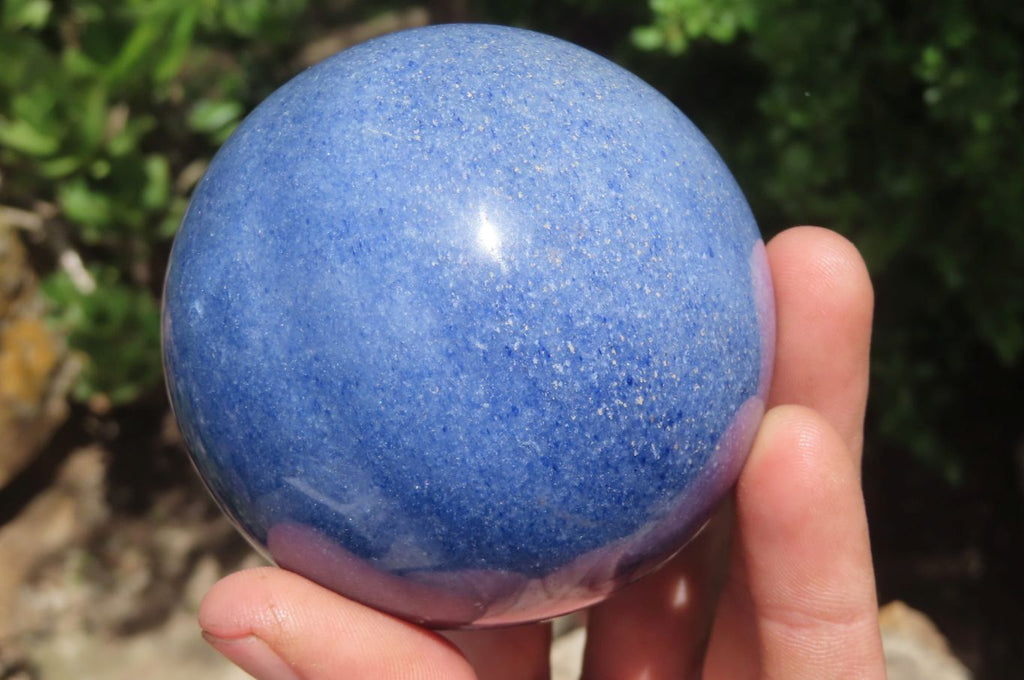 Polished Lazulite Spheres x 2 From Madagascar - Toprock Gemstones and Minerals 