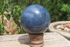 Polished Lazulite Spheres x 2 From Madagascar - Toprock Gemstones and Minerals 