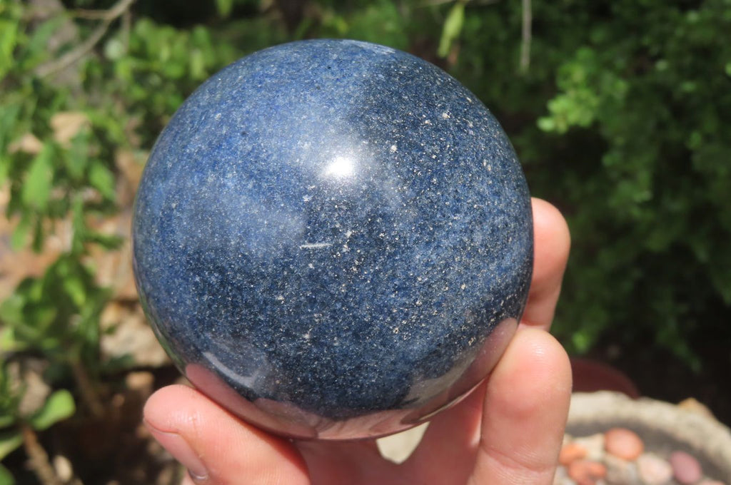 Polished Lazulite Spheres x 2 From Madagascar - Toprock Gemstones and Minerals 