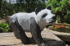Hand Made Wonder Stone Panda Carving x 1 From Zimbabwe - Toprock Gemstones and Minerals 