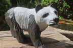 Hand Made Wonder Stone Panda Carving x 1 From Zimbabwe - Toprock Gemstones and Minerals 
