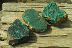 Natural Botryoidal Malachite Specimens x 3 From Tenke Fungurume, Congo - Toprock Gemstones and Minerals 