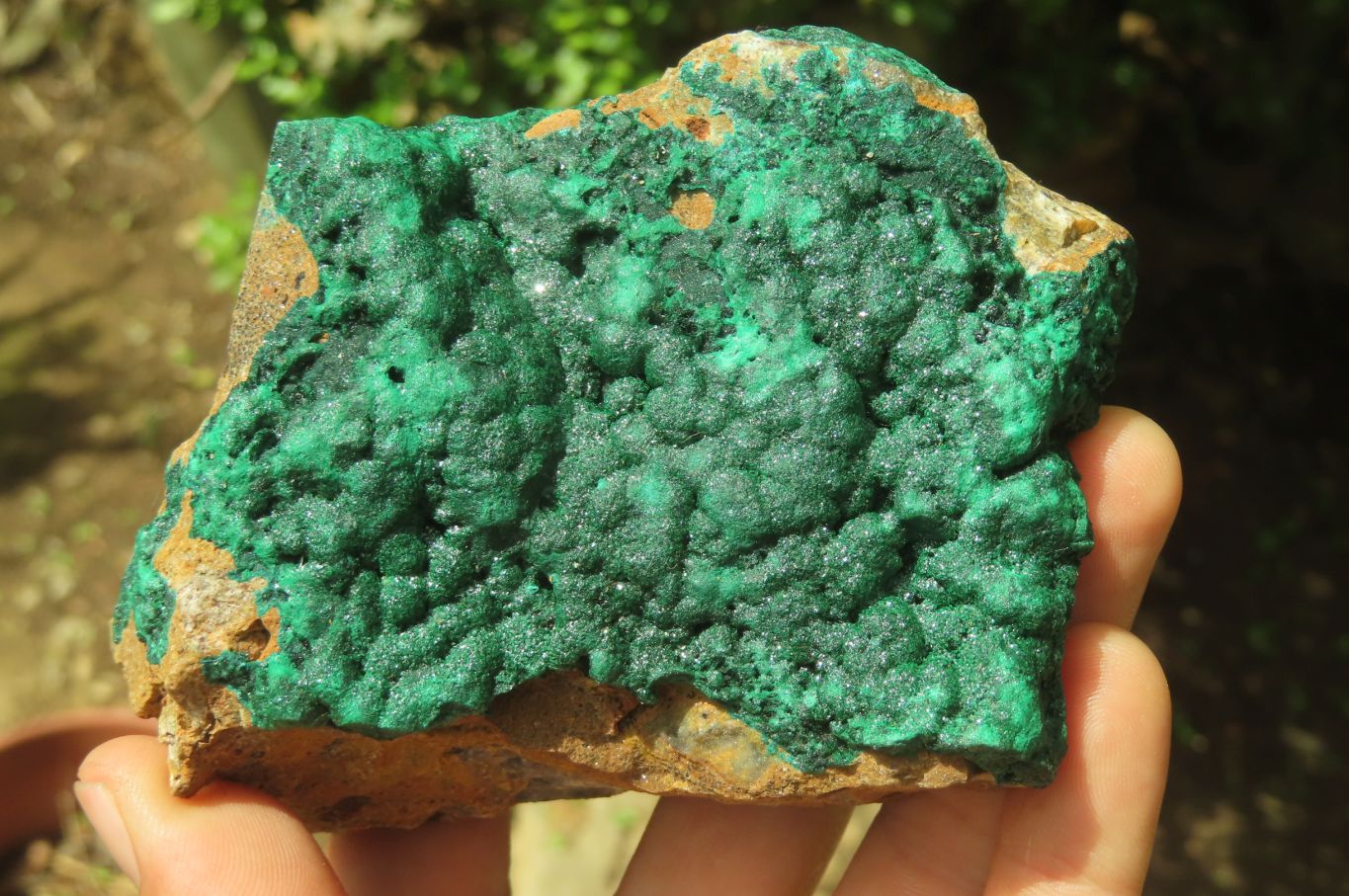 Natural Botryoidal Malachite Specimens x 3 From Tenke Fungurume, Congo - Toprock Gemstones and Minerals 