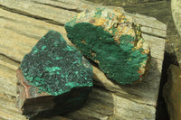 Natural Botryoidal Malachite Specimens x 3 From Tenke Fungurume, Congo - Toprock Gemstones and Minerals 