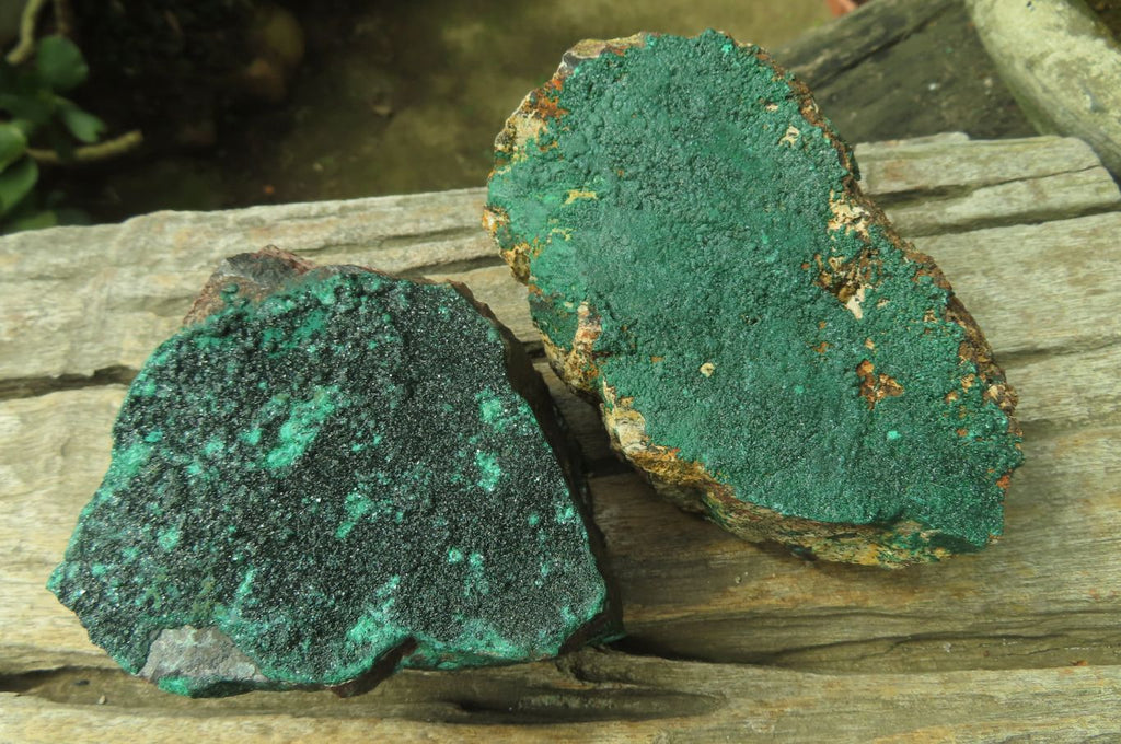 Natural Botryoidal Malachite Specimens x 3 From Tenke Fungurume, Congo - Toprock Gemstones and Minerals 