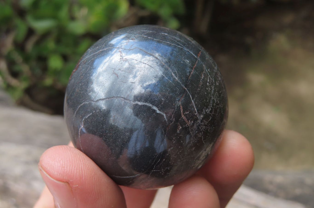 Polished Red Jasper With Hematite Spheres x 6 From Northern Cape, South Africa - Toprock Gemstones and Minerals 