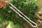 Polished Watermelon Fluorite Gemstone Heart Necklace - Sold Per Item - From Namibia - Toprock Gemstones and Minerals 