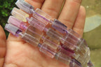 Polished Watermelon Fluorite Beaded Necklace - Sold Per Item - From Namibia - Toprock Gemstones and Minerals 