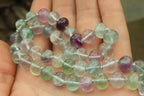 Polished Watermelon Fluorite Beaded Necklace - Sold Per Item - From Namibia - Toprock Gemstones and Minerals 