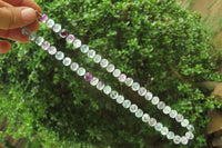 Polished Watermelon Fluorite Beaded Necklace - Sold Per Item - From Namibia - Toprock Gemstones and Minerals 