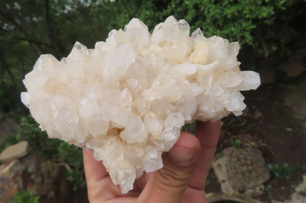 Natural Quartz Clusters x 5 From Madagascar - Toprock Gemstones and Minerals 