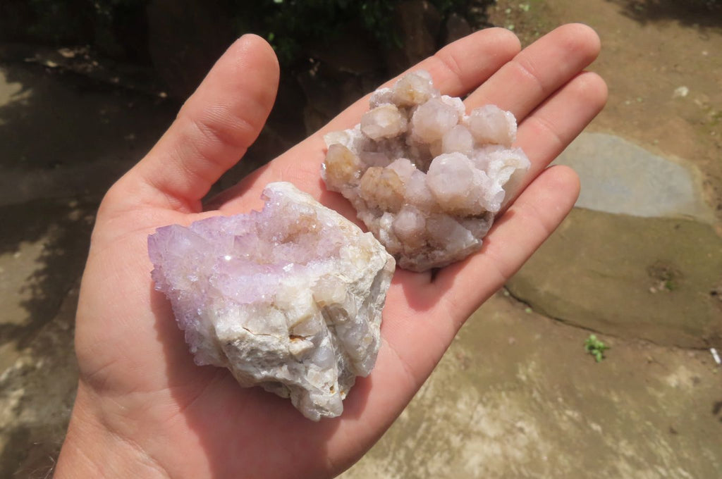 Natural Amethyst Spirit Quartz Clusters x 24 From Boekenhouthoek, South Africa - Toprock Gemstones and Minerals 