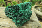 Natural Silky Malachite Specimens x 3 From Kasompe, Congo - Toprock Gemstones and Minerals 