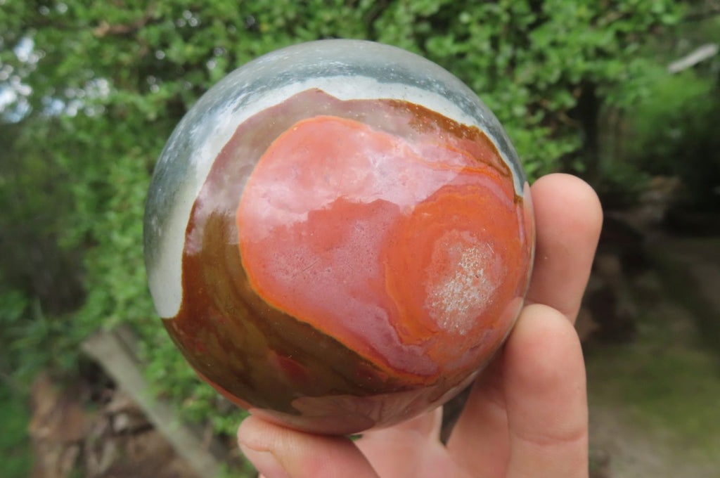 Polished Polychrome Jasper Spheres x 2 From Madagascar - Toprock Gemstones and Minerals 