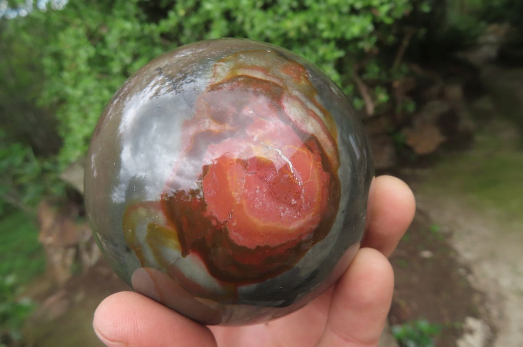 Polished Polychrome Jasper Spheres x 2 From Madagascar - Toprock Gemstones and Minerals 