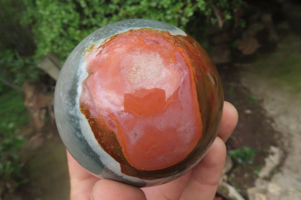 Polished Polychrome Jasper Spheres x 2 From Madagascar - Toprock Gemstones and Minerals 