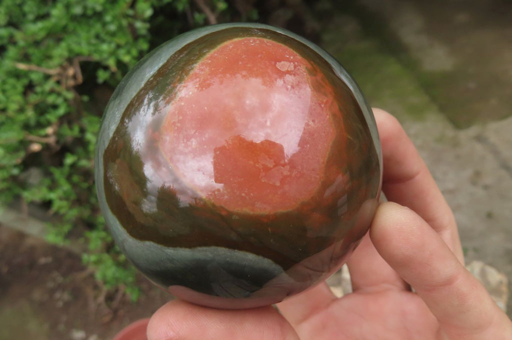 Polished Polychrome Jasper Spheres x 2 From Madagascar - Toprock Gemstones and Minerals 