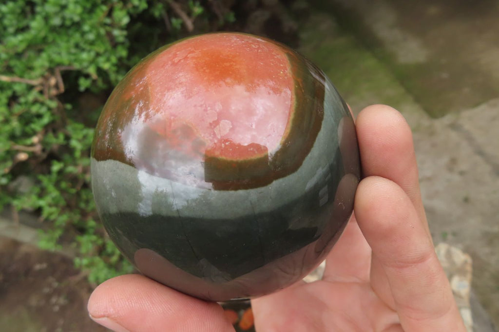 Polished Polychrome Jasper Spheres x 2 From Madagascar - Toprock Gemstones and Minerals 