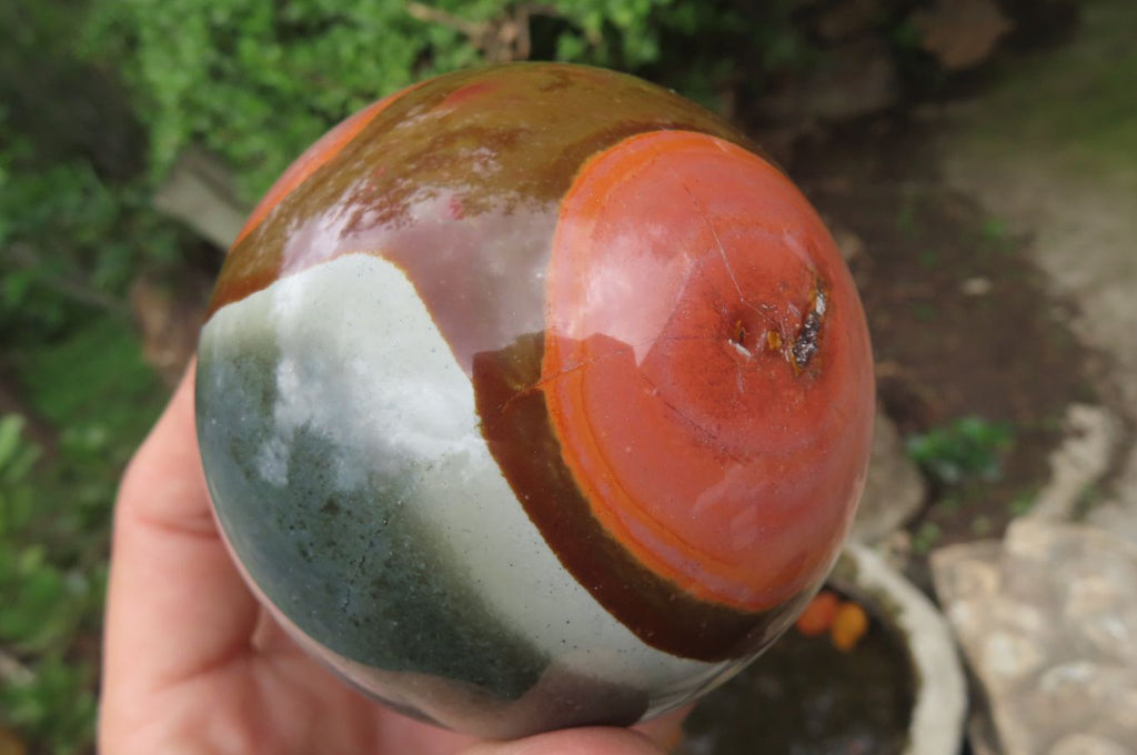 Polished Polychrome Jasper Spheres x 2 From Madagascar - Toprock Gemstones and Minerals 