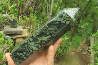 Polished Stromatolite Jasper Points x 3 From Katsepy, Madagascar