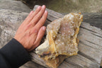 Natural Limonite Quartz Geode Specimens x 3 From Zambia - Toprock Gemstones and Minerals 
