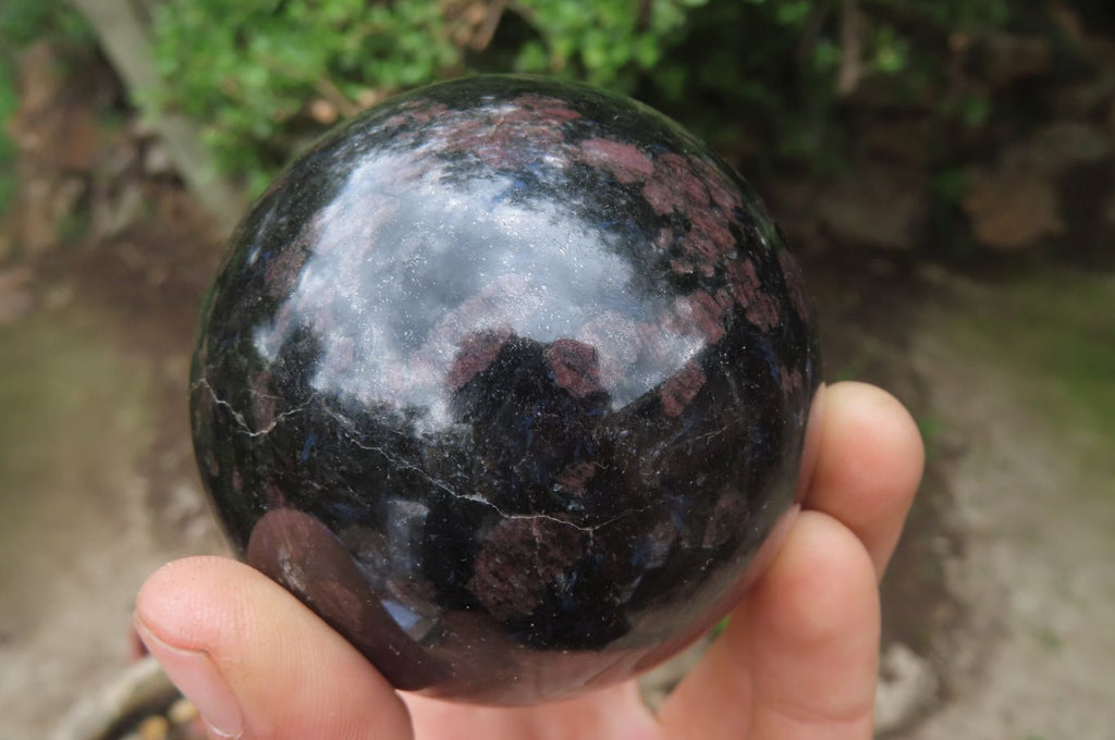 Polished Iolite Spheres x 2 From Madagascar - Toprock Gemstones and Minerals 