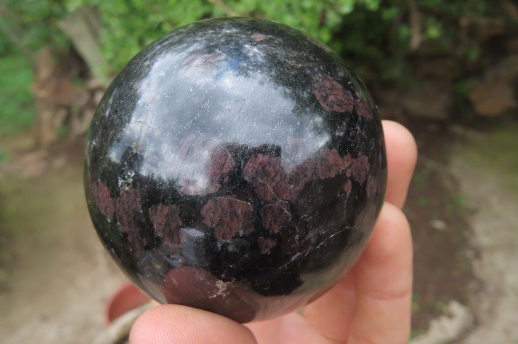 Polished Iolite Spheres x 2 From Madagascar - Toprock Gemstones and Minerals 