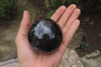 Polished Iolite Spheres x 2 From Madagascar - Toprock Gemstones and Minerals 