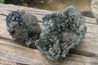 Natural Libethenite Crystals On Dolomite Matrix Specimens x 2 From Shituru, Congo - Toprock Gemstones and Minerals 