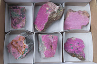 Natural Salrose Cobaltion Dolomite Specimens x 6 From Kakanda, Congo - Toprock Gemstones and Minerals 