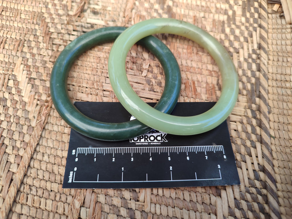 Polished Nephrite Jade Bracelets - Sold Per Item - From New Zealand - Toprock Gemstones and Minerals 