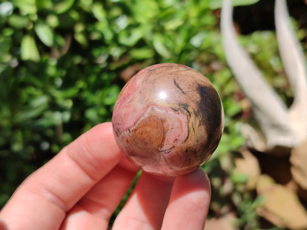 Polished Rhodonite Sphere-Balls - Sold Per Item - From Madagascar - Toprock Gemstones and Minerals 