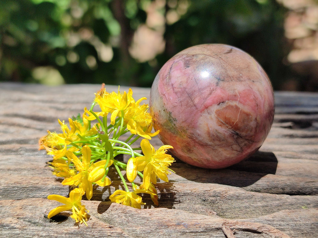Polished Rhodonite Sphere-Balls - Sold Per Item - From Madagascar - Toprock Gemstones and Minerals 
