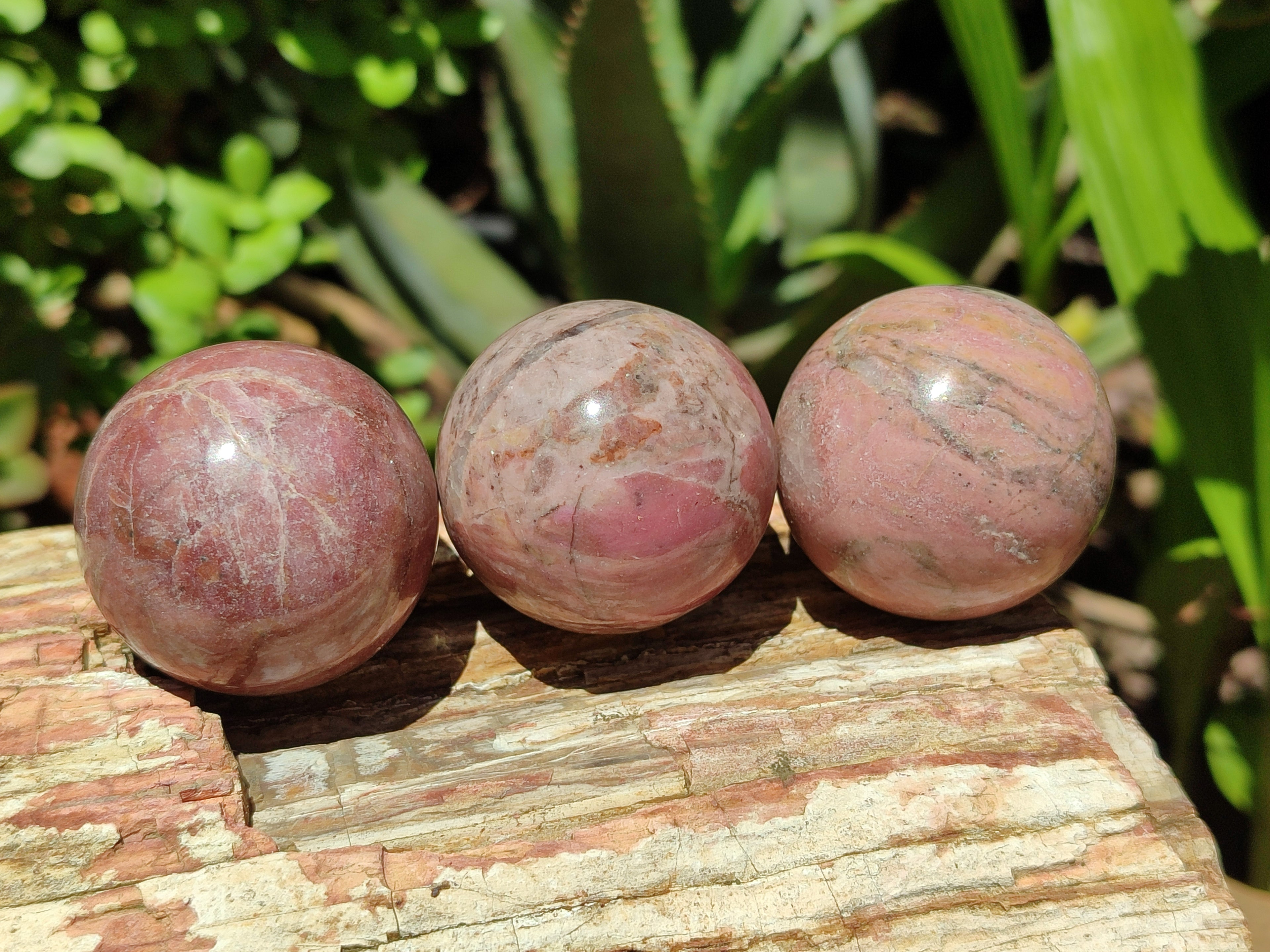 Polished Rhodonite Sphere-Balls - Sold Per Item - From Madagascar - Toprock Gemstones and Minerals 