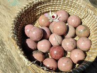 Polished Rhodonite Sphere-Balls - Sold Per Item - From Madagascar