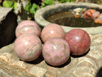 Polished Rhodonite Sphere-Balls - Sold Per Item - From Madagascar - Toprock Gemstones and Minerals 
