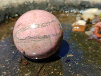 Polished Rhodonite Sphere-Balls - Sold Per Item - From Madagascar